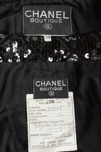 Chanel Black Sequin Jacket & Skirt, 1980s