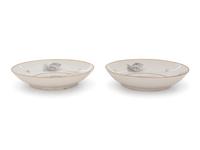 A Pair of Flight & Barr Porcelain Saucers