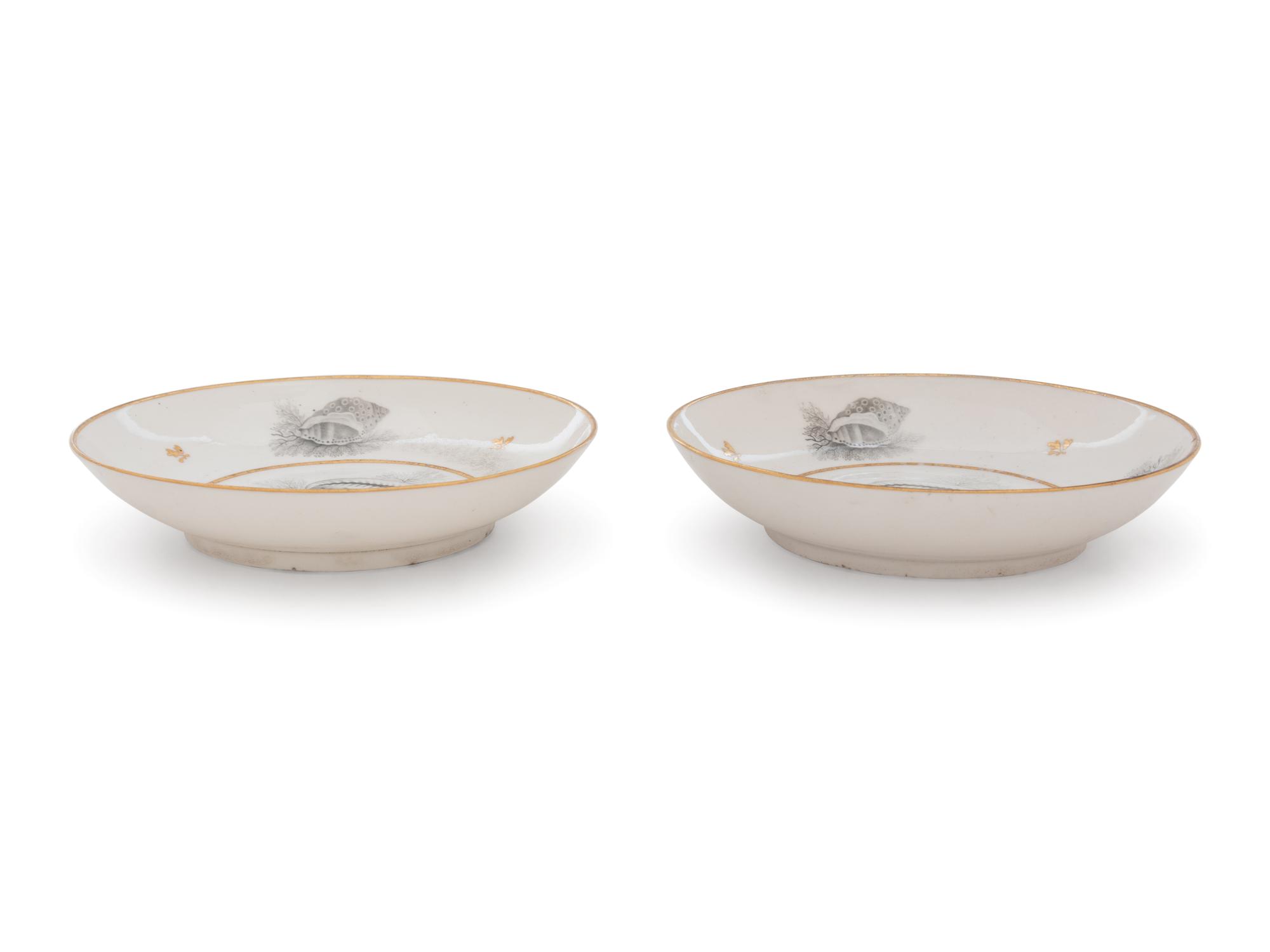 A Pair of Flight & Barr Porcelain Saucers