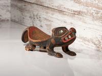 Northwest Coast Carved Beaver Bowl