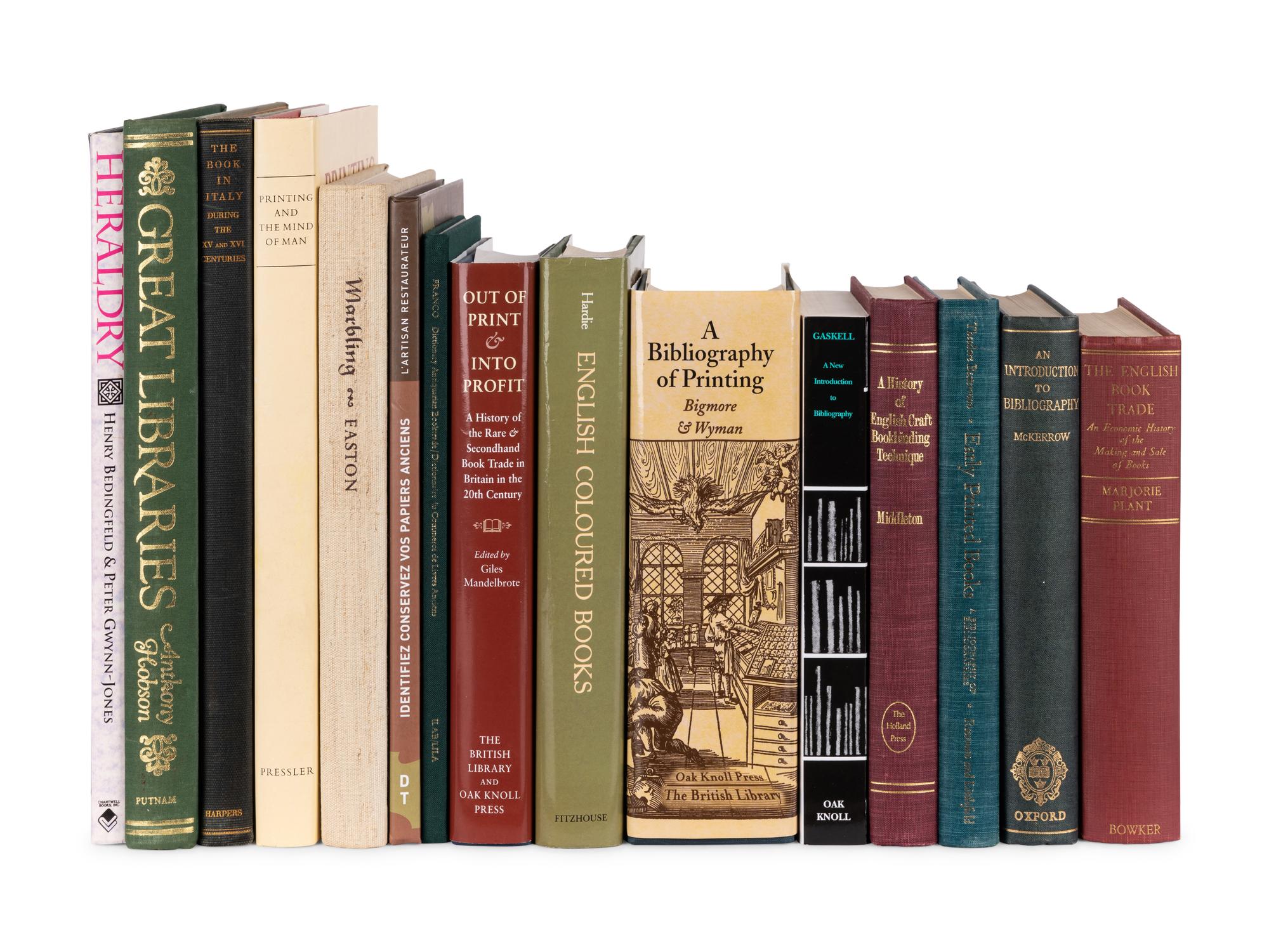[PRINTING HISTORY -- BIBLIOGRAPHIES]. A group of 48 works, including: