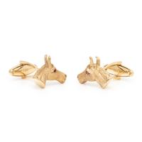 Yellow Gold Horse Head Cufflinks