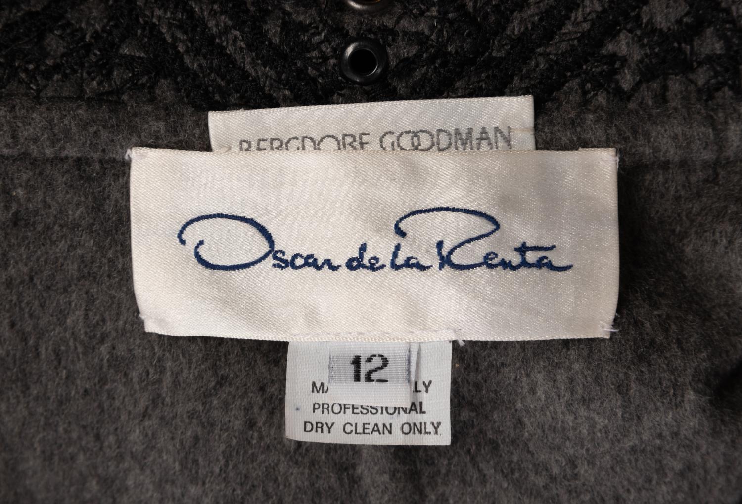 Oscar de la Renta Embroidered Cashmere Top Coat