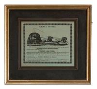 [ADVERTISING]. Xenia Hotel . Xenia, [OH]: N.p., 1 January 1831. Illustrated broadside.
