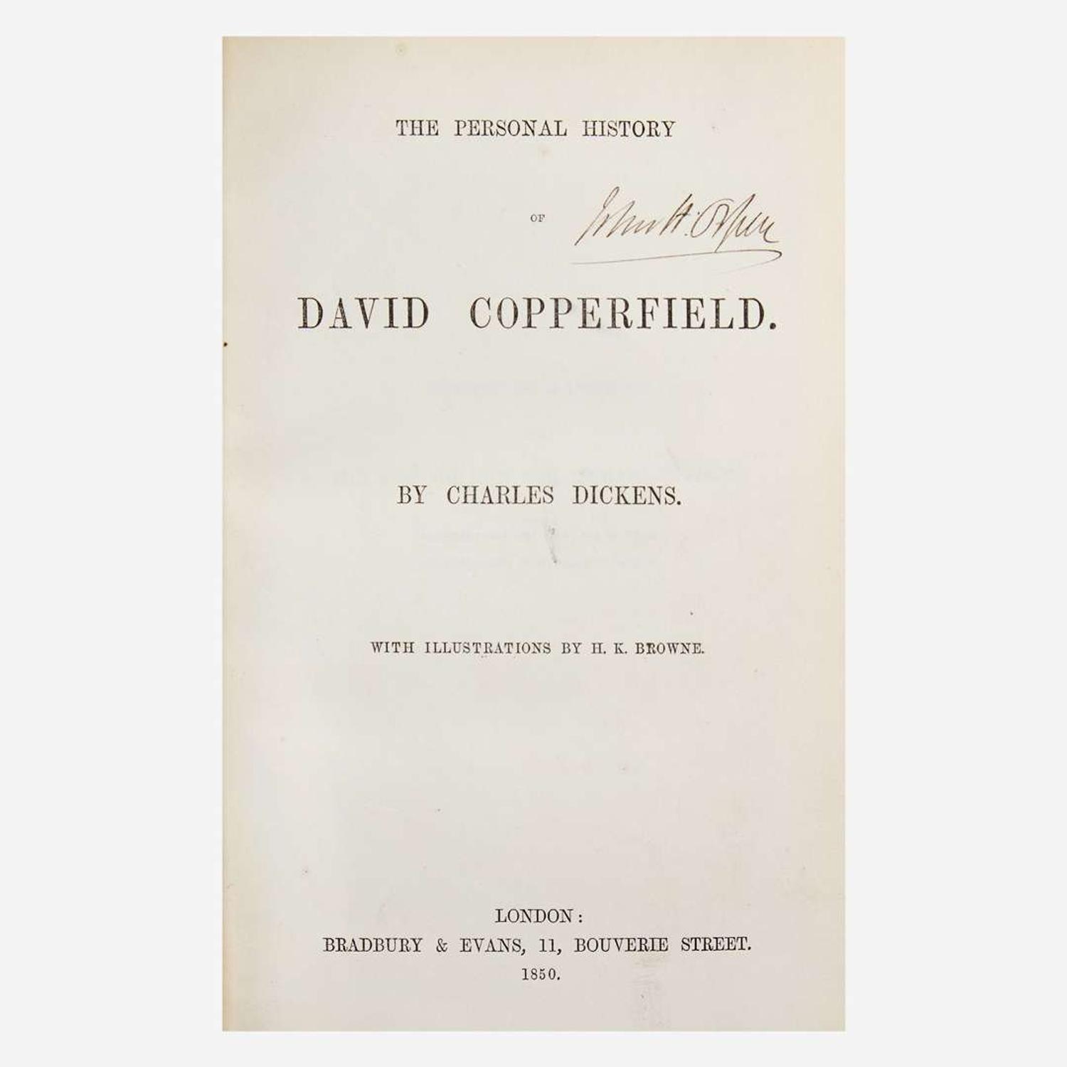 [Literature] Dickens, Charles The Personal History of David Copperfield