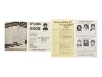[CIVIL RIGHTS]. A group of 7 flyers and posters involving the Black Panthers and other Civil Rights activists. Ca 1960s-1970s.