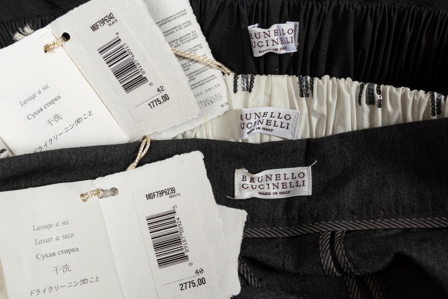 Three Brunello Cucinelli Pants, 2015-20