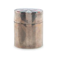 Zuni Mosaic Inlay Silver Lidded Box