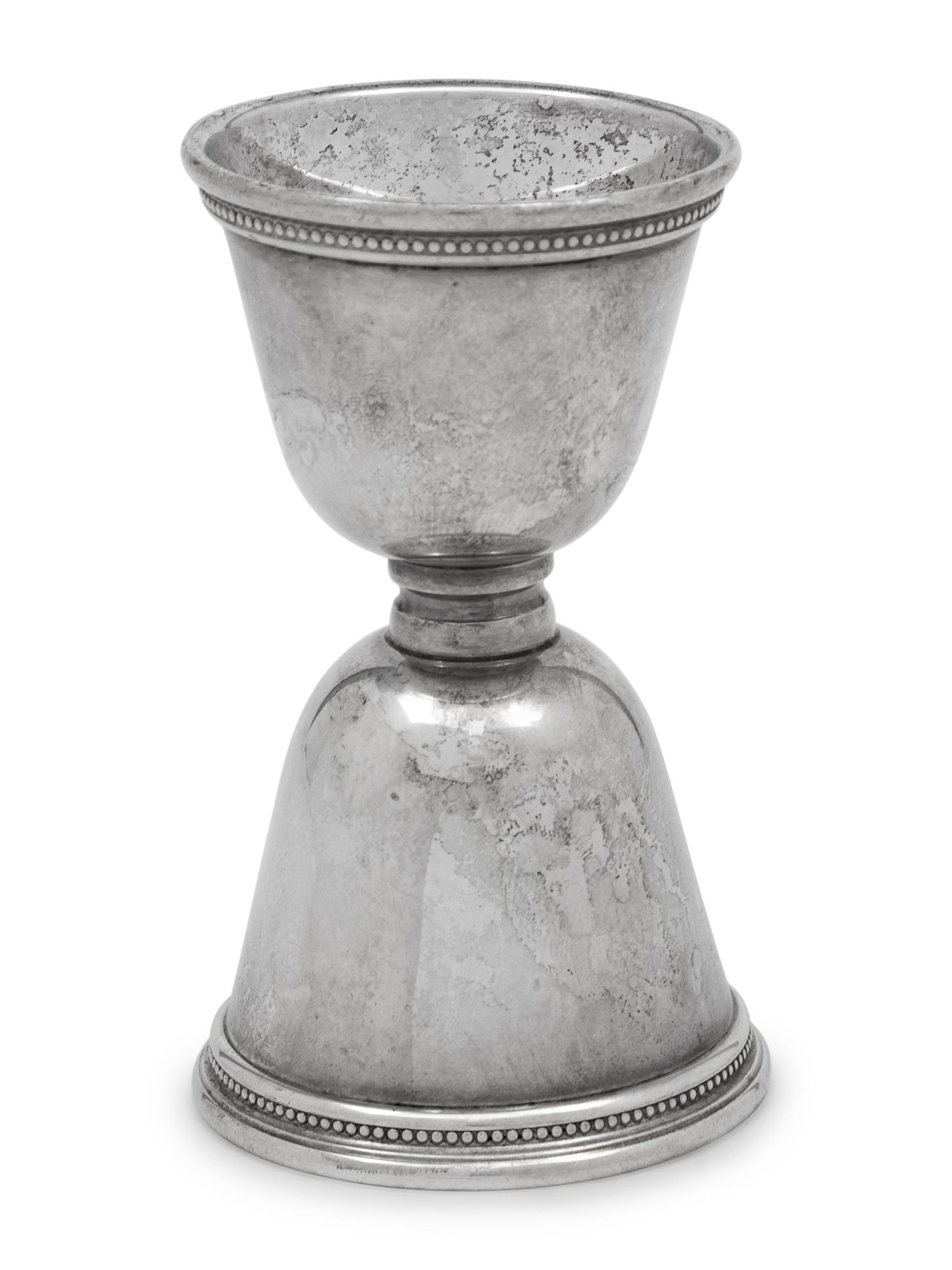 An American Silver Double Jigger