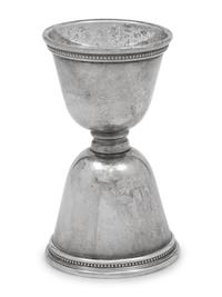 An American Silver Double Jigger