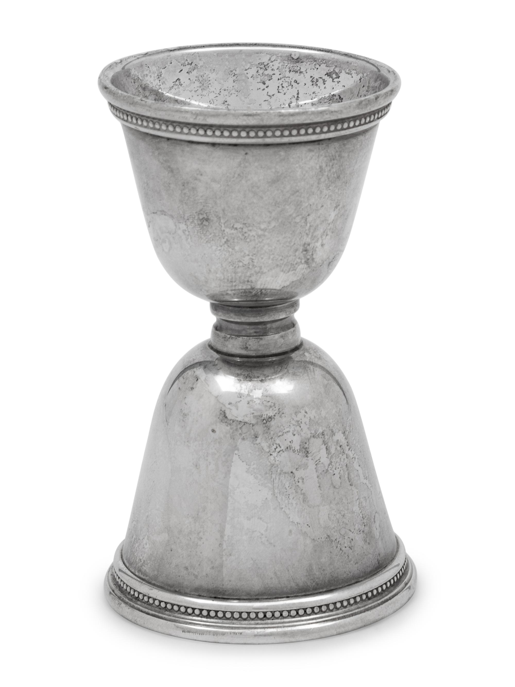 An American Silver Double Jigger