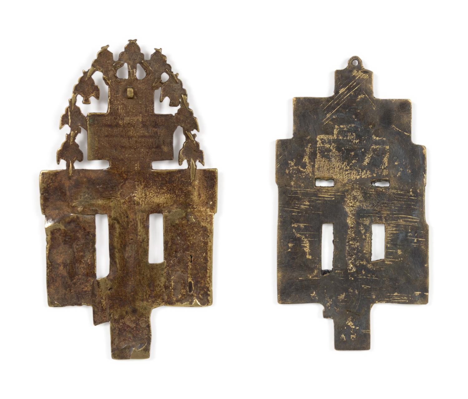 Five Russian Cast Bronze Icons
