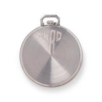 PATEK PHILIPPE, ART DECO, PLATINUM AND DIAMOND OPEN FACE POCKET WATCH