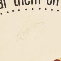 [Presley, Elvis] Signed Frankie and Johnny Poster