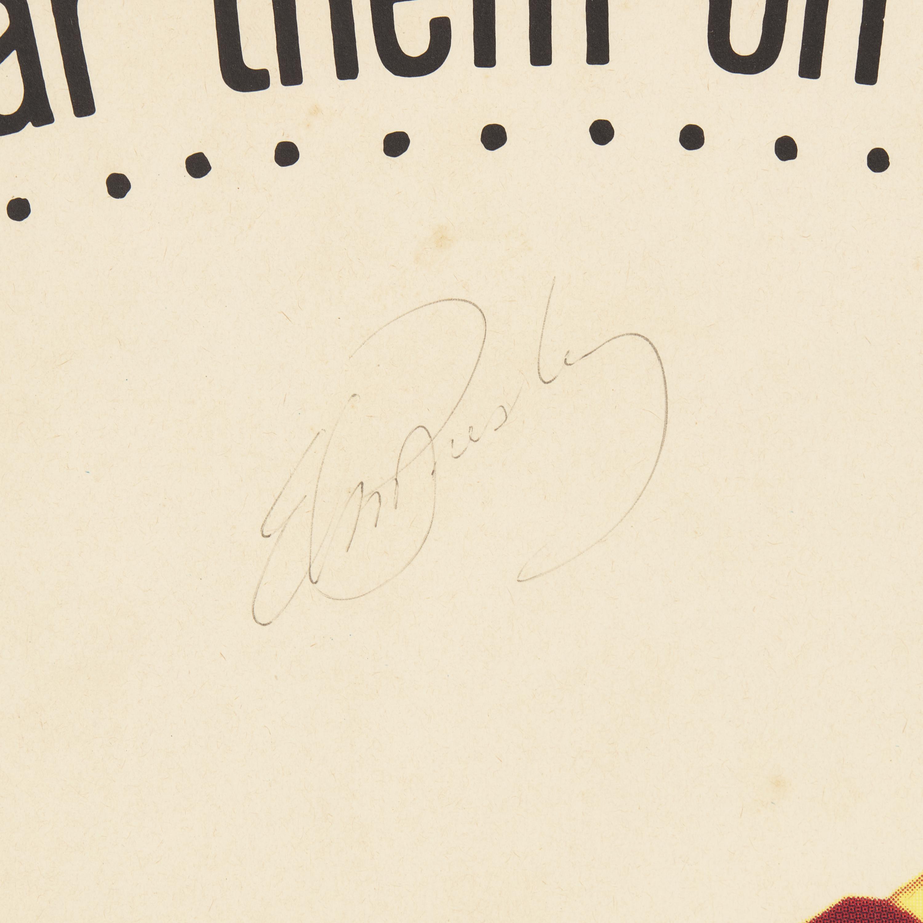 [Presley, Elvis] Signed Frankie and Johnny Poster