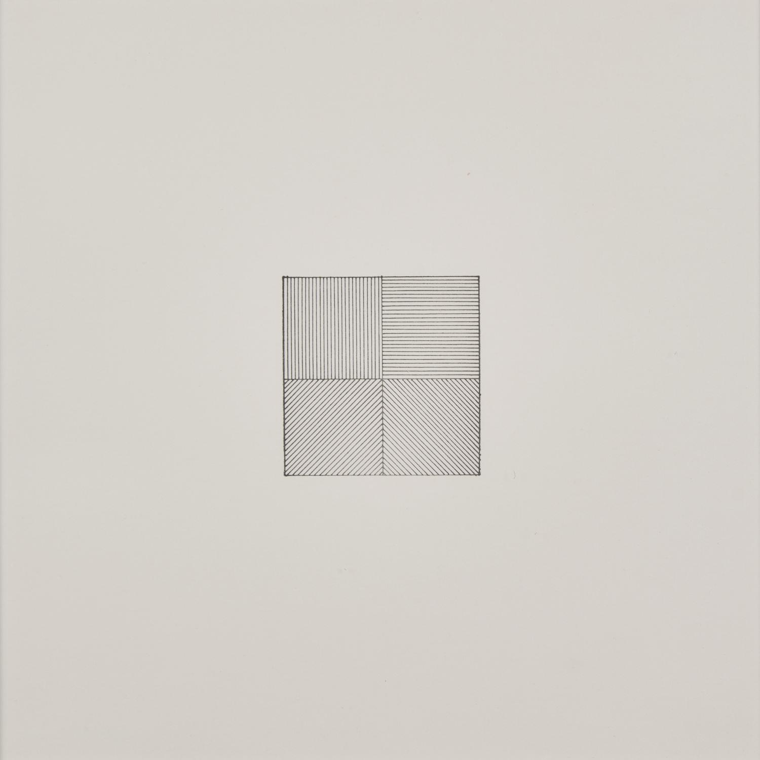 Sol Lewitt (American, 1928-2007) — Lines in Four Directions, 1976
