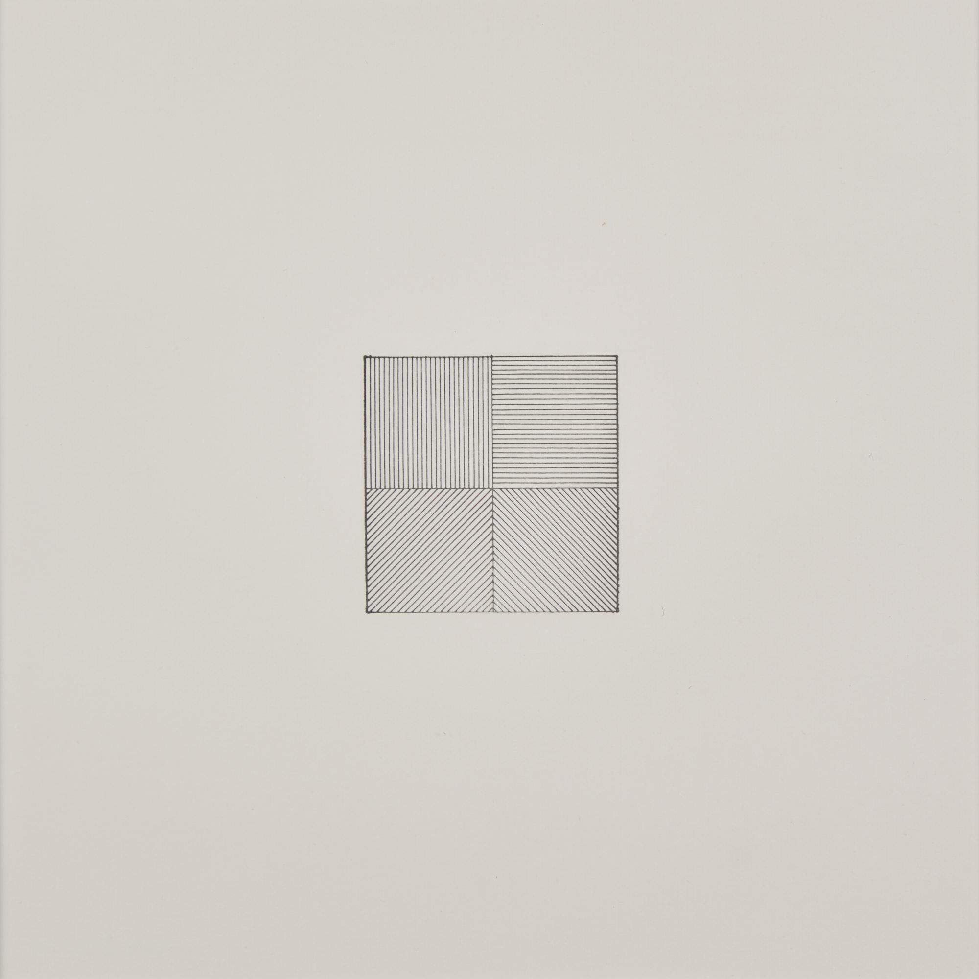 Sol Lewitt (American, 1928-2007) — Lines in Four Directions, 1976