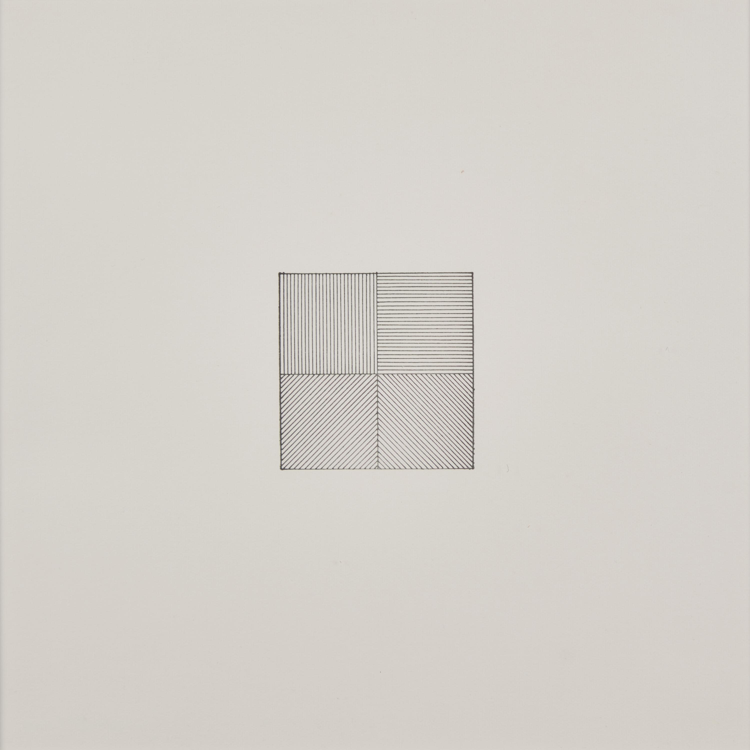 Sol Lewitt (American, 1928-2007) — Lines in Four Directions, 1976