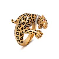 CARRERA Y CARRERA, YELLOW GOLD PANTHER RING
