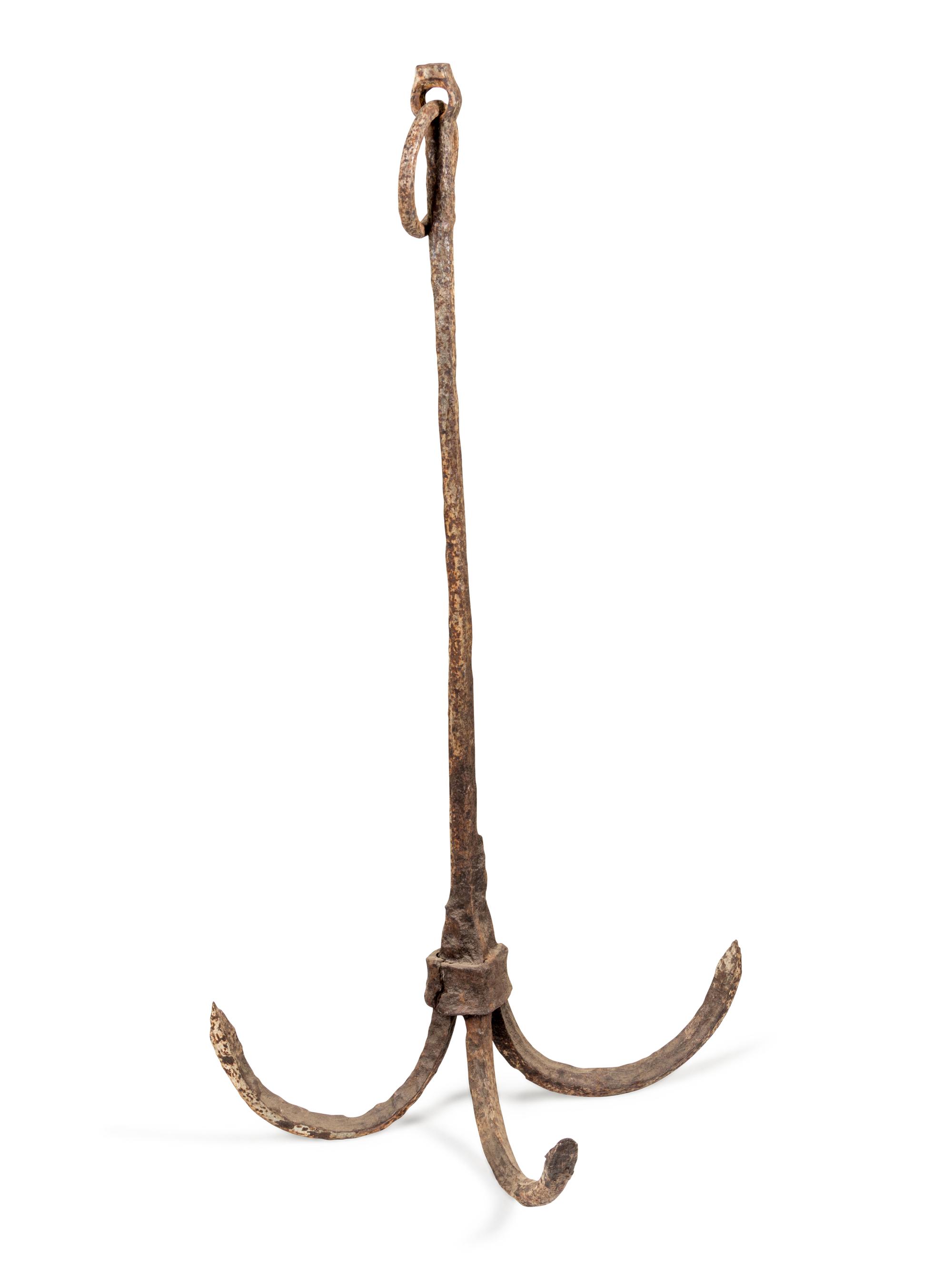 An Iron Boat Anchor