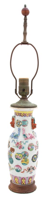 A Chinese Porcelain Vase Height 15 inches.