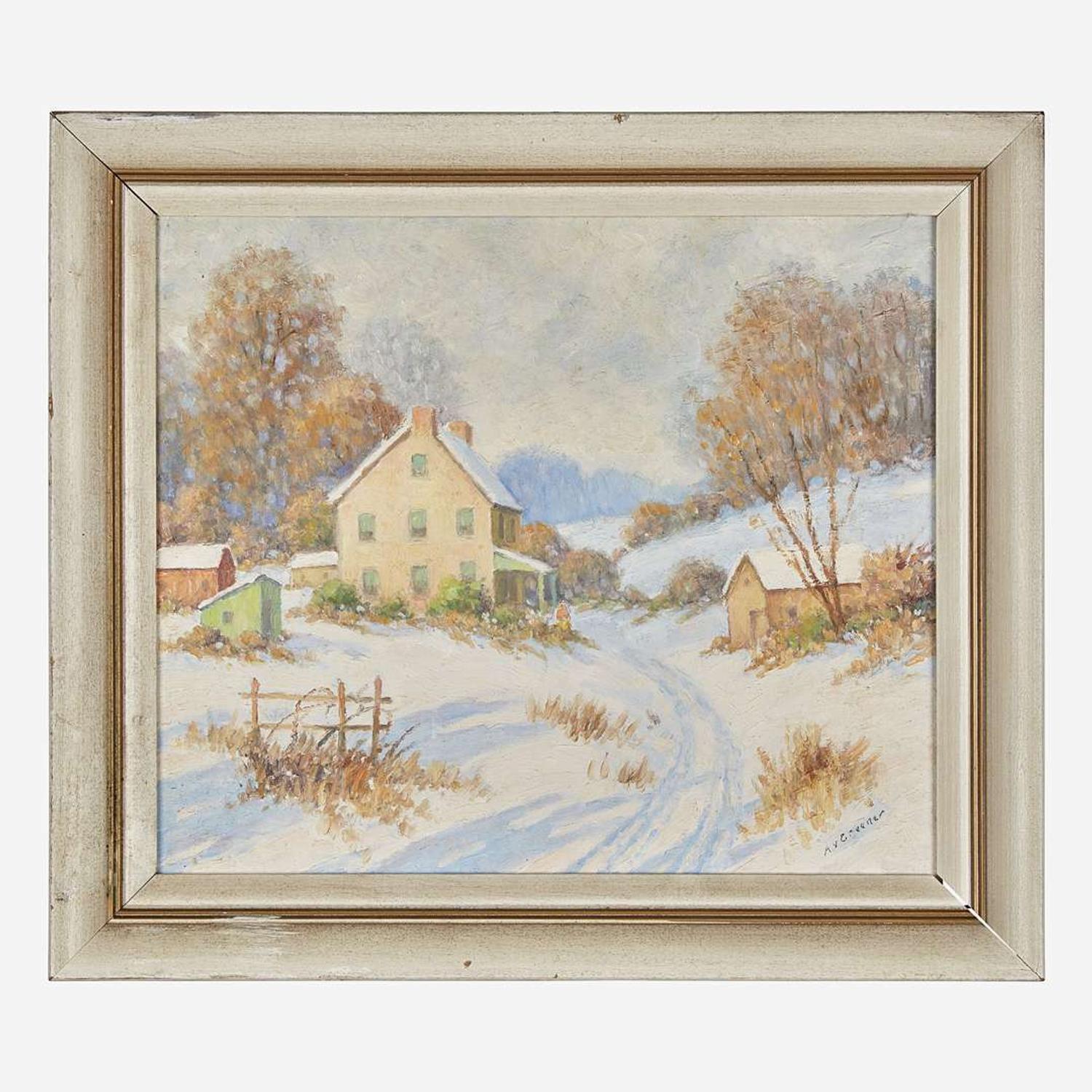 Albert Van Nesse Greene (American, 1887-1971) Winter Landscape