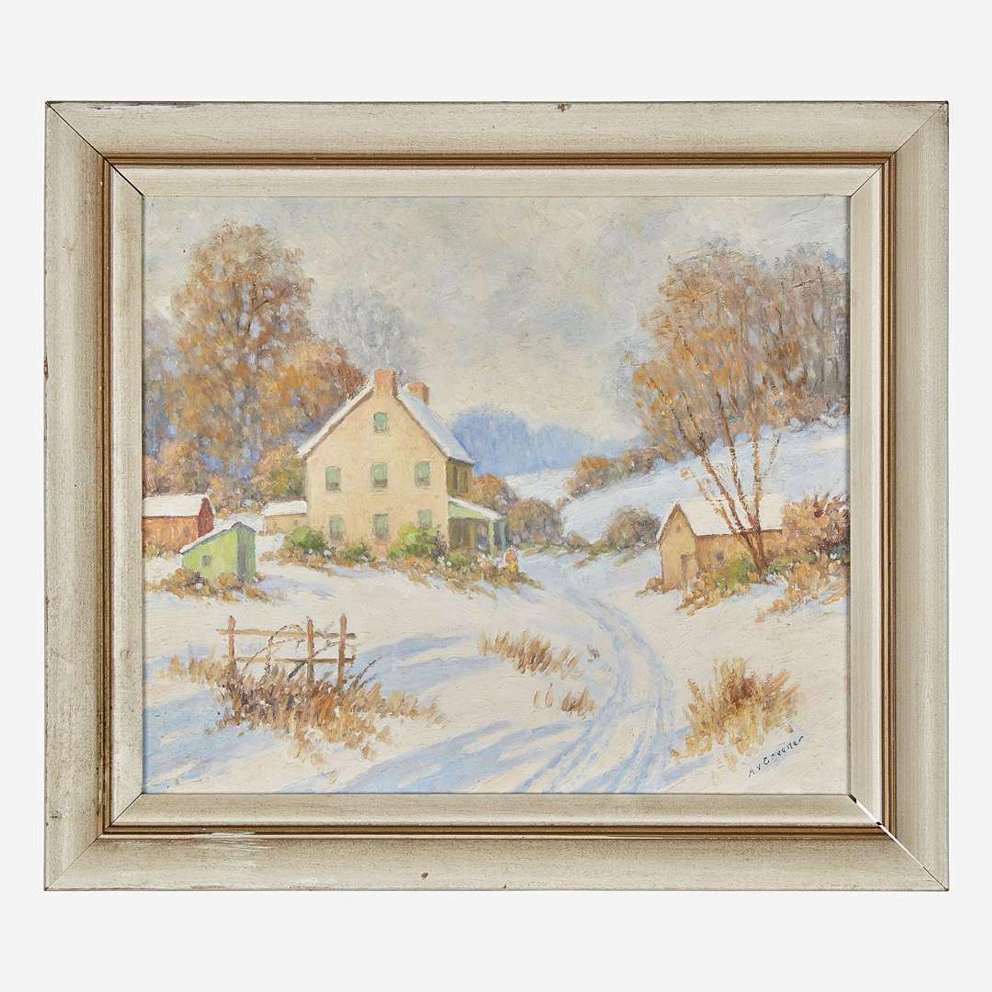 Albert Van Nesse Greene (American, 1887-1971) Winter Landscape