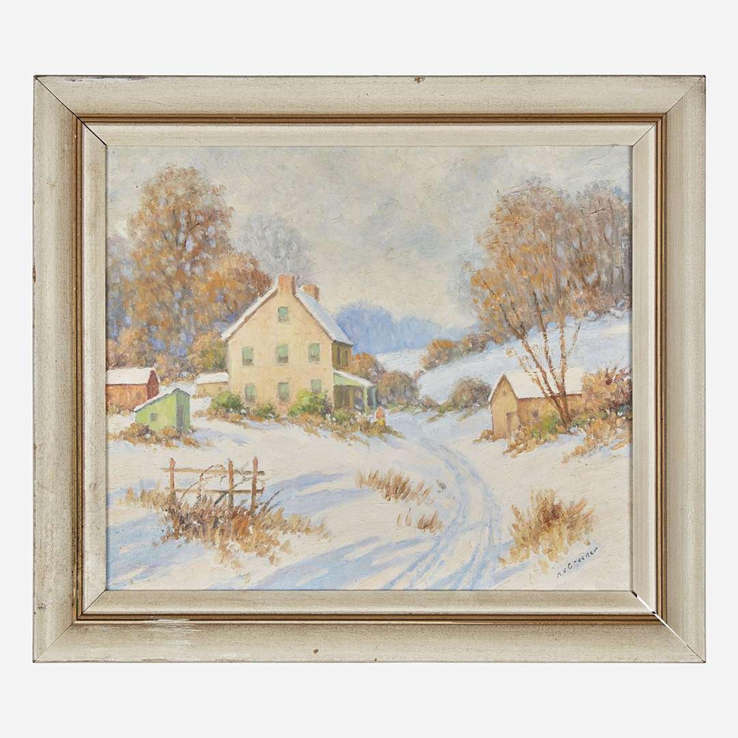 Albert Van Nesse Greene (American, 1887-1971) Winter Landscape