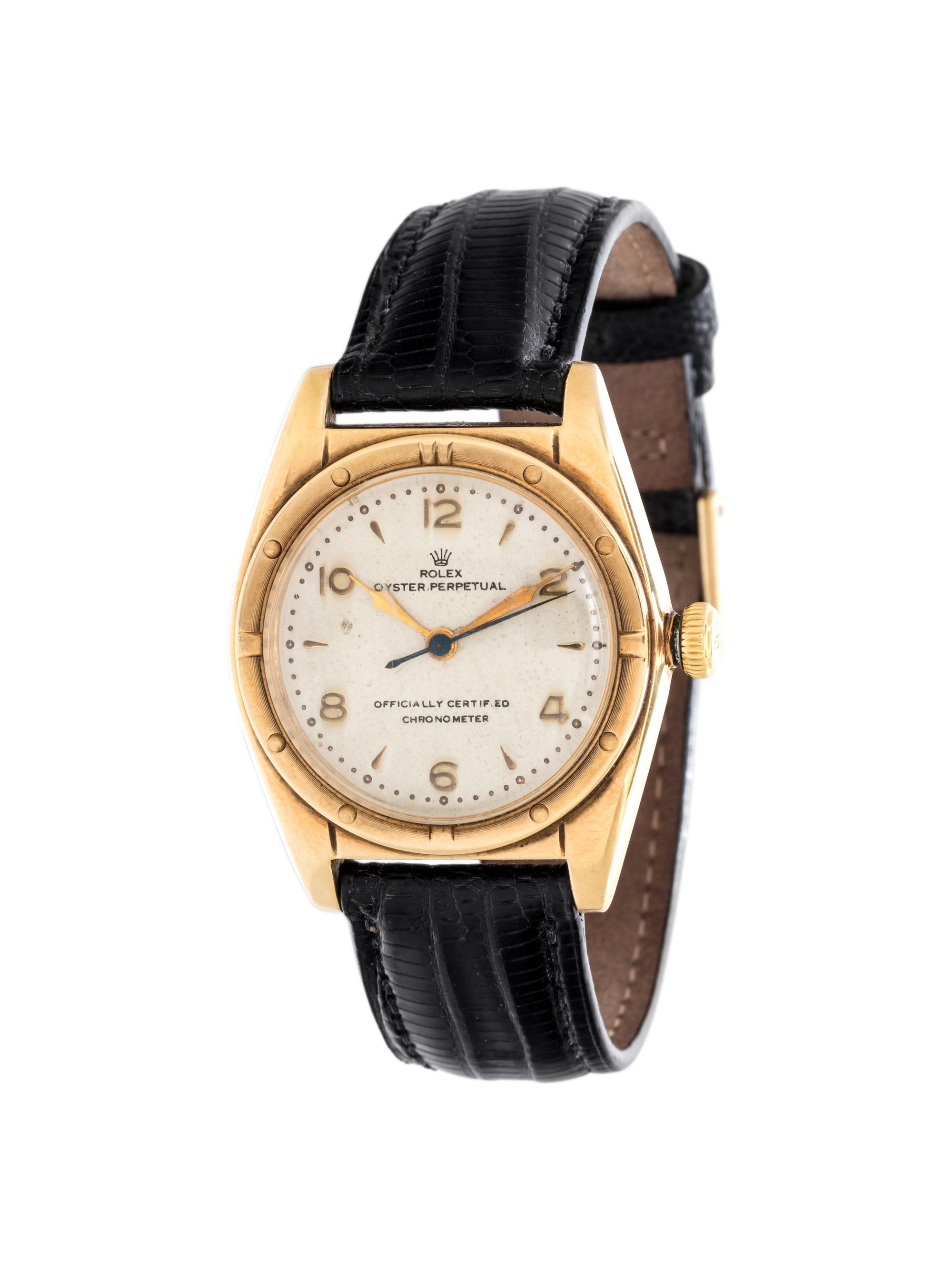 ROLEX, YELLOW GOLD REF. 5015 WRISTWATCH