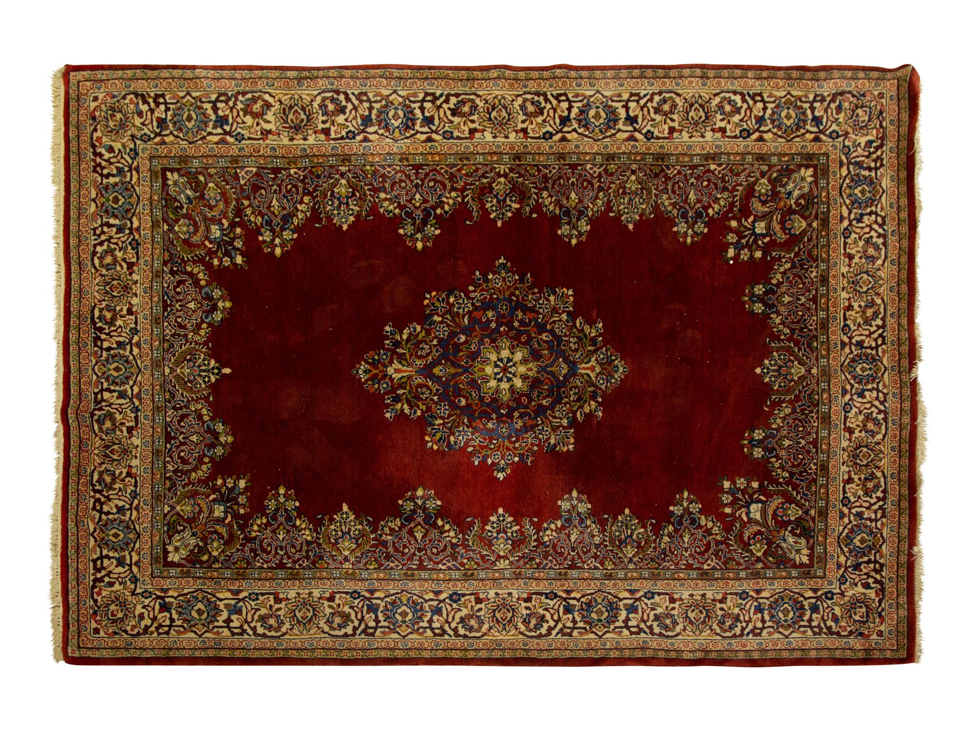A Mahal Wool Rug — 20th Century