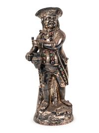 A Hanau Silver and Jewel-Inset "Hearty Good Fellow" Jug
