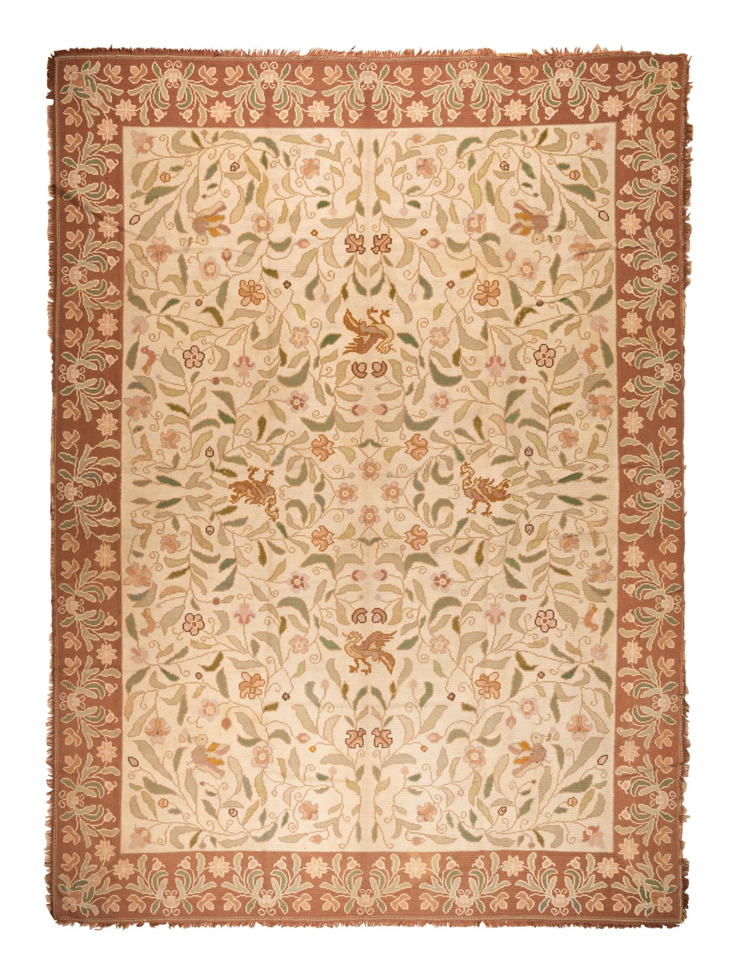 A Portuguese Needlepoint Rug