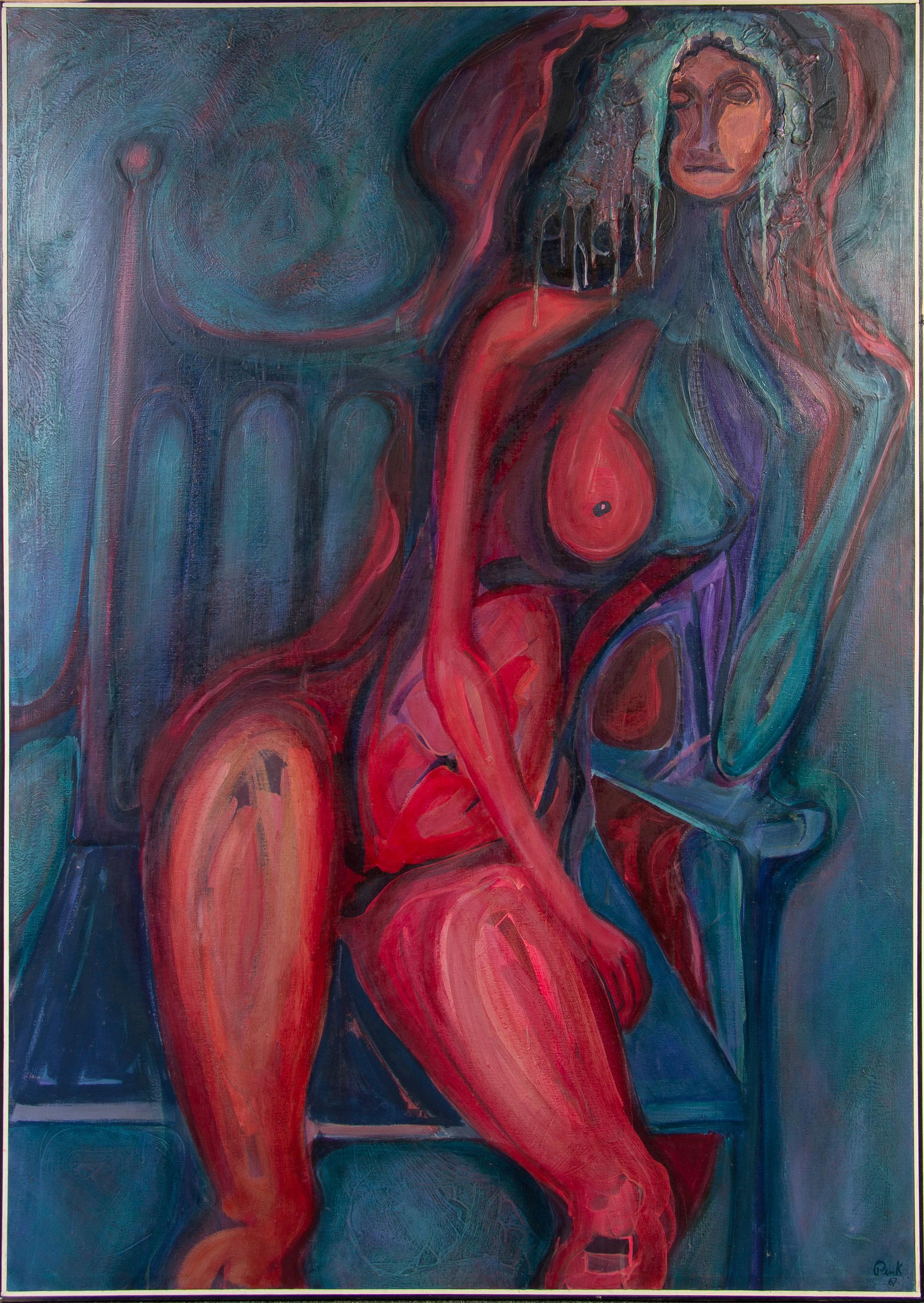 Jim Pink, (20th Century), Portrait of a Woman, 1967