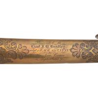 Imported 1840 Type Heavy Cavalry Officers Saber Presented to Lt. James Bradley - 131st NY Volunteers
