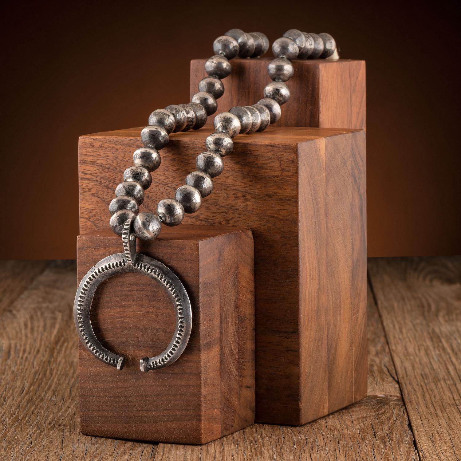 Navajo Silver Naja Necklace