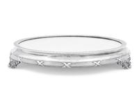 A Victorian Silver Mirrored Table Plateau
