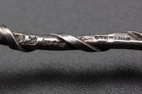 Eleven American Marine Decorated Silver Spoons