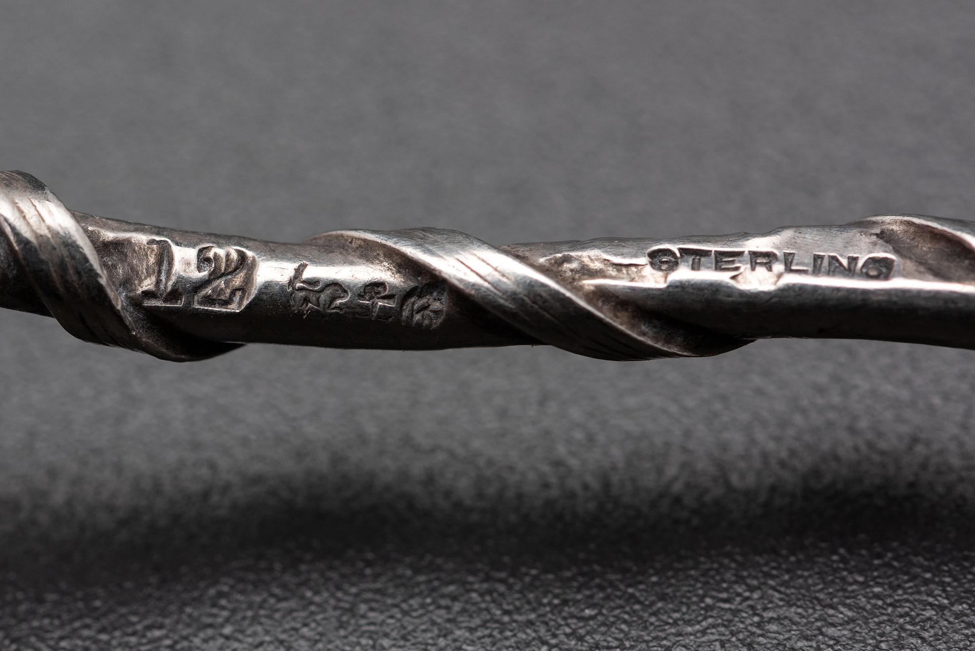 Eleven American Marine Decorated Silver Spoons
