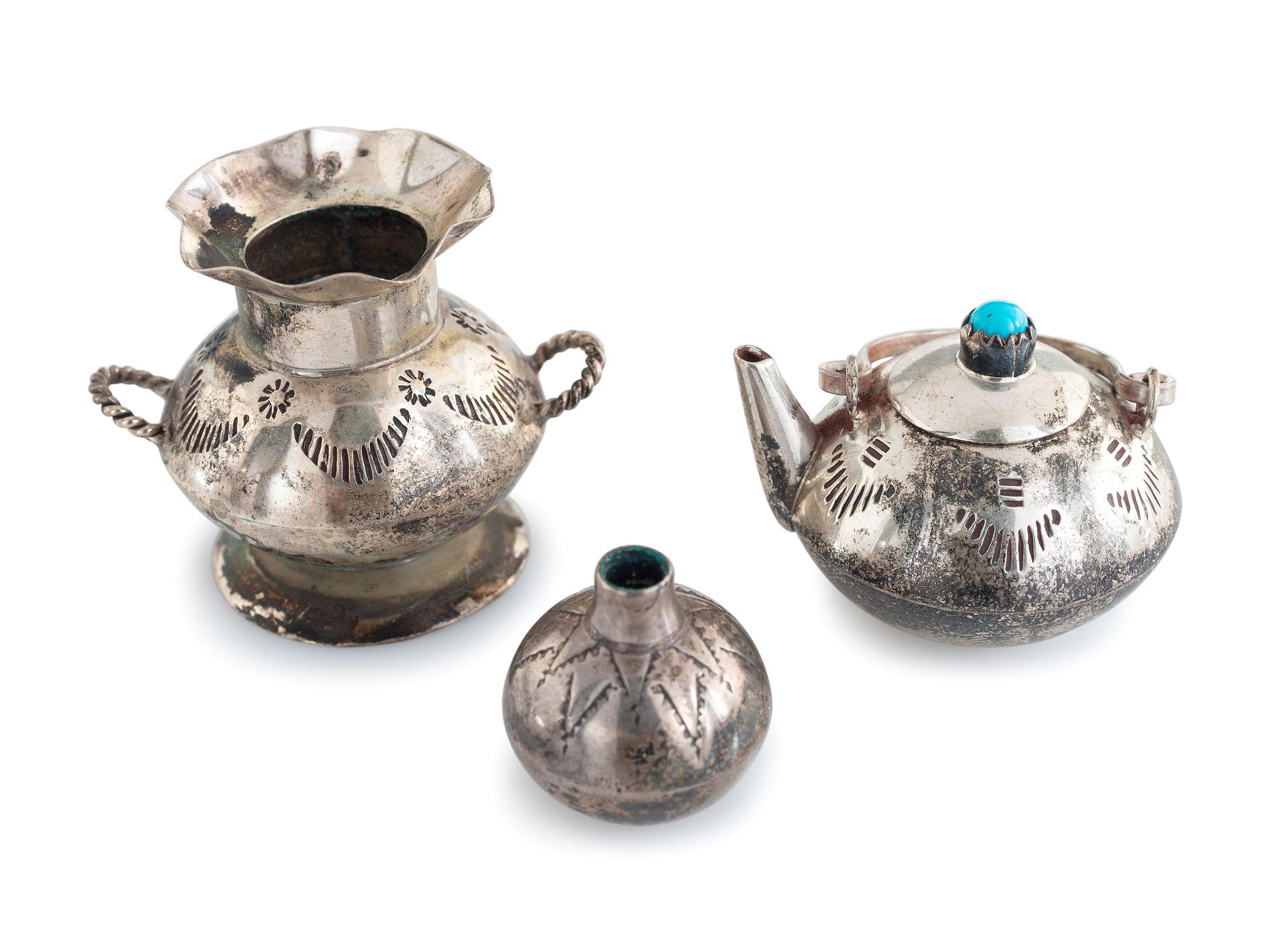 Navajo Sterling Silver Miniature Curios