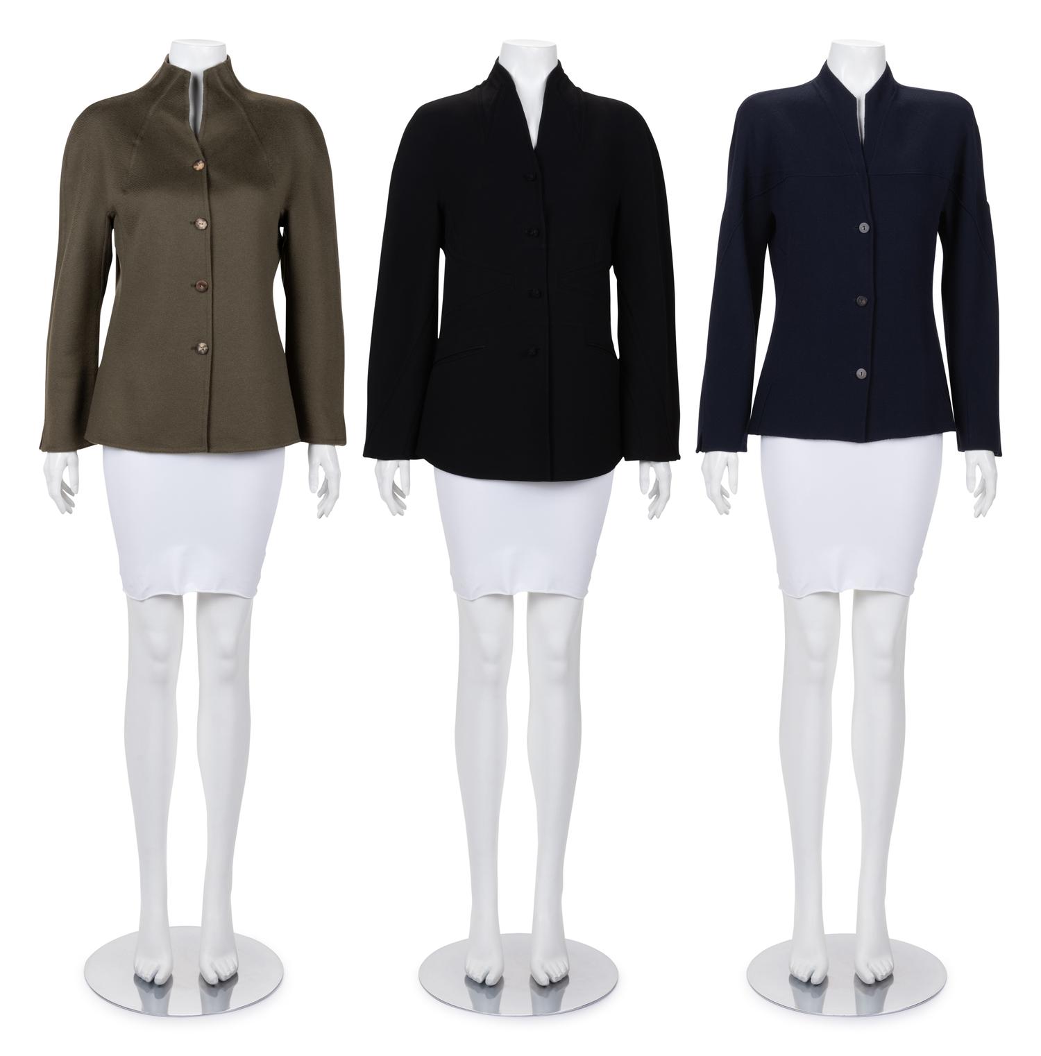 Three Chado Ralph Rucci Cashmere Jackets, 2000-10s