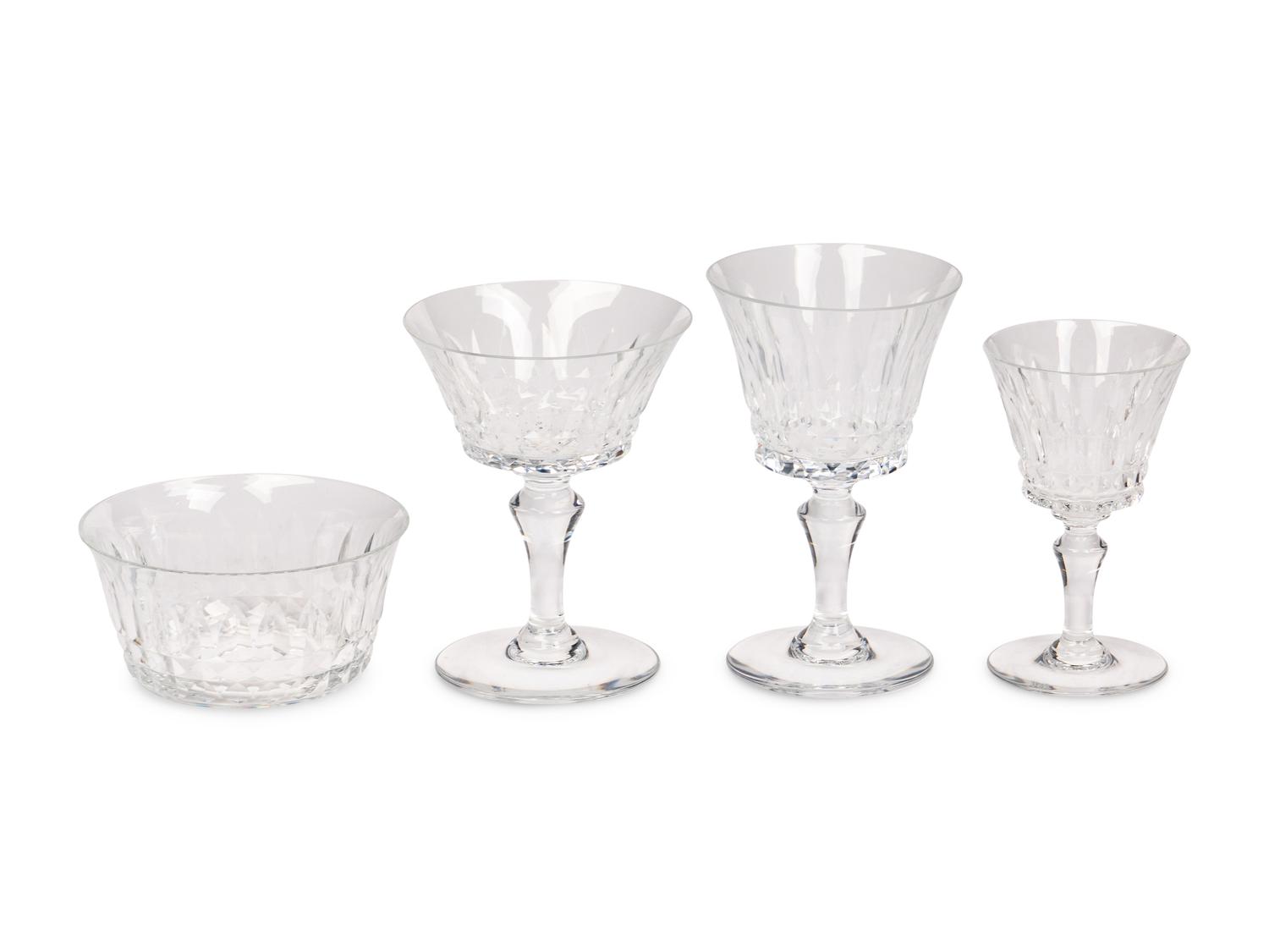 A Baccarat Glass Table Service