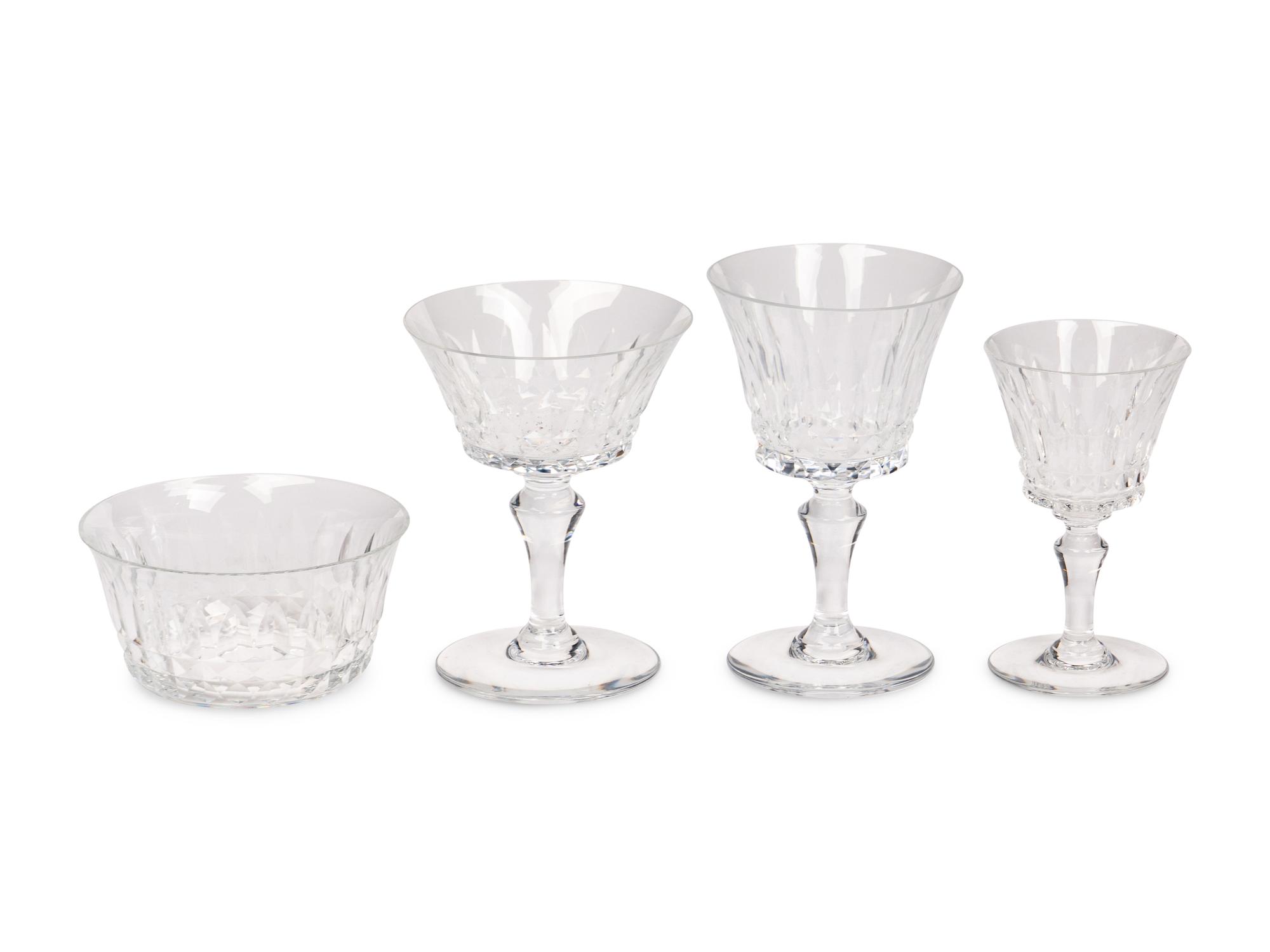 A Baccarat Glass Table Service