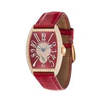 FRANCK MULLER, ROSE GOLD AND DIAMOND REF. 7501 S6 'CINTREE CURVEX' WRISTWATCH