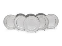 A Set of Eight American Silver Hors d'oeuvres Plates