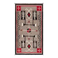 Navajo Modified Pictorial Storm Pattern Weaving [Rug]