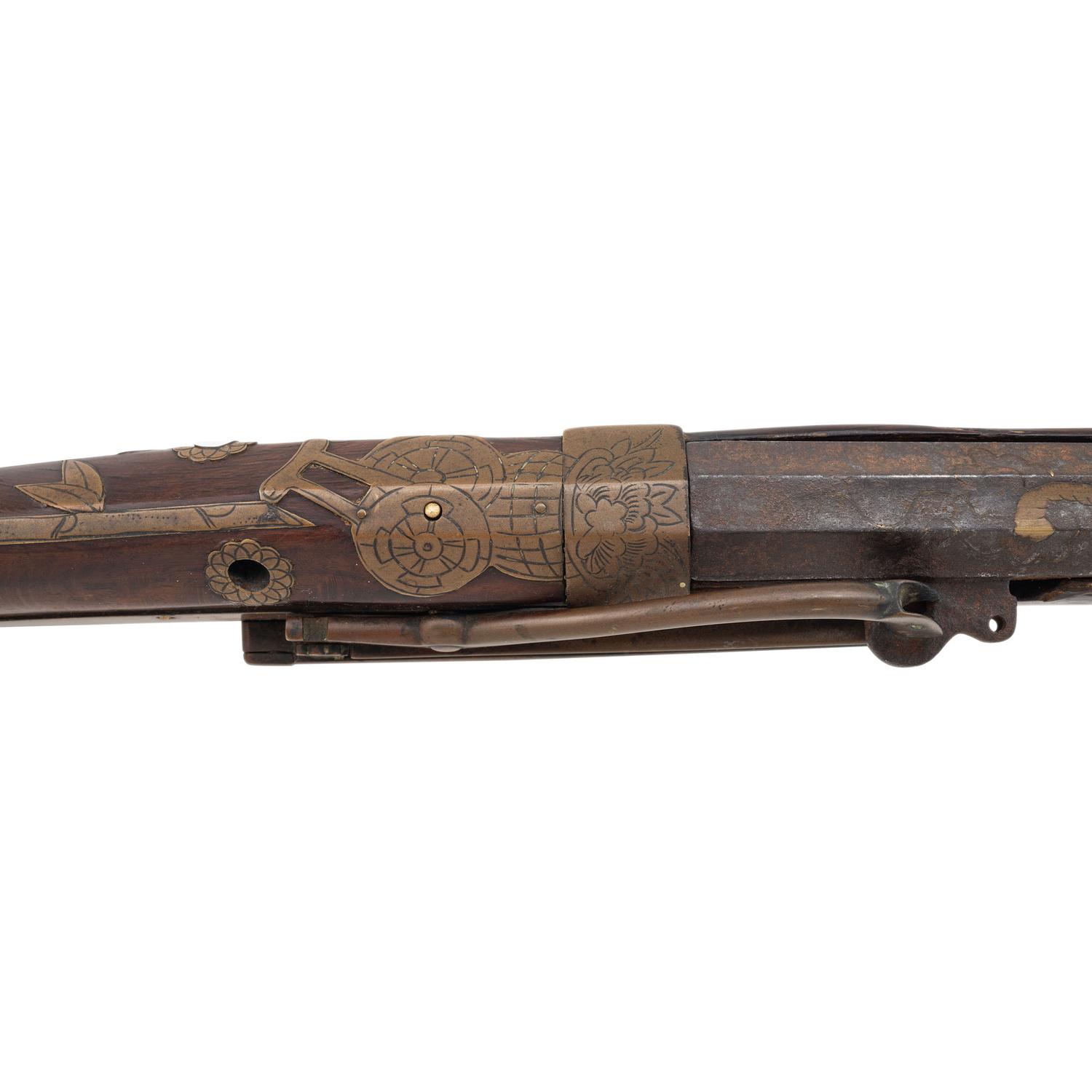 Japanese Tanegashima with Two Mon to the Stock and Dragon Motif to Barrel