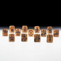 Apache Painted Rawhide Playing Cards