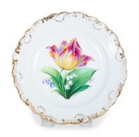 Twelve Meissen Porcelain Plates with Hand Painted Floral Decoration — EARLY 20TH CENTURY