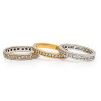 Three Diamond Eternity Bands