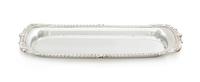 A George III Silver Bread Tray, W. Tucker & Co., Sheffield, 1809, of rectangular form with rounded corners, the gadroon rim worked to s